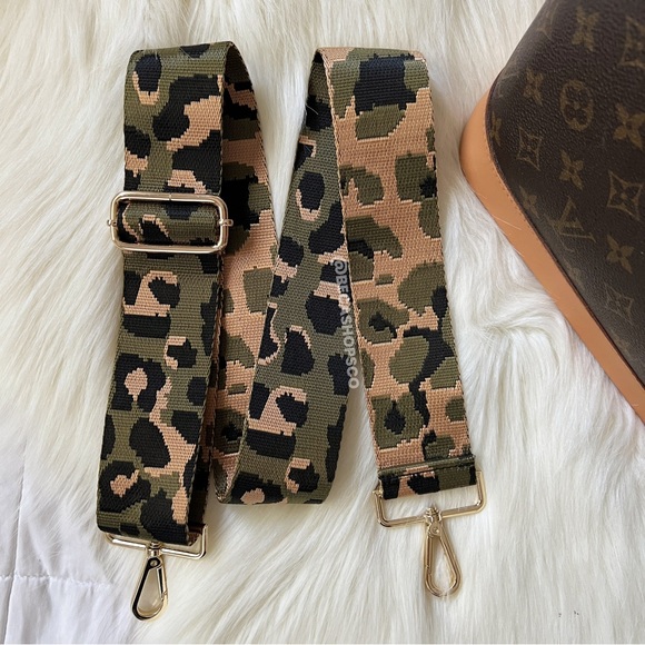 Camo Leopard Wide Canvas Strap Replacement - Picture 4 of 8